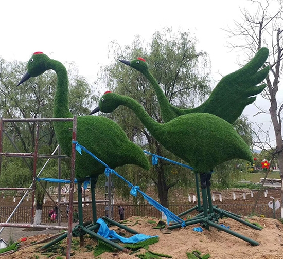 瓊海五色草動物造型